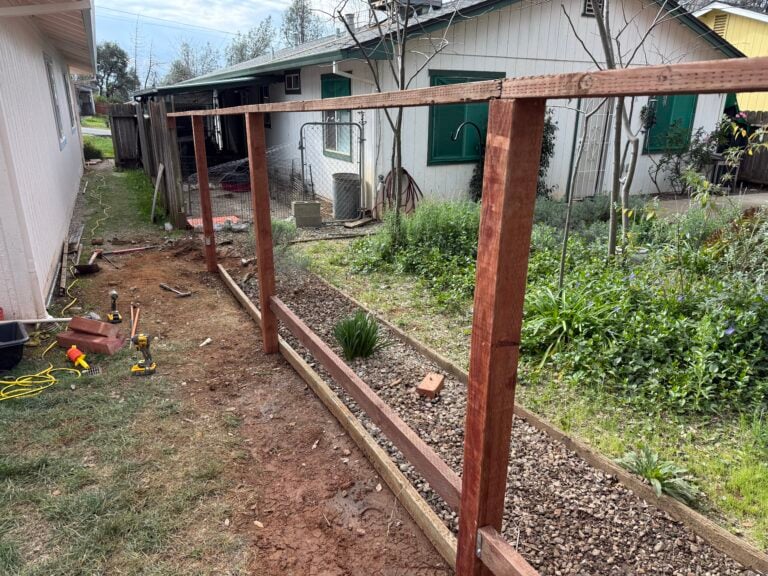 Fence Post Replacement in Shasta Lake