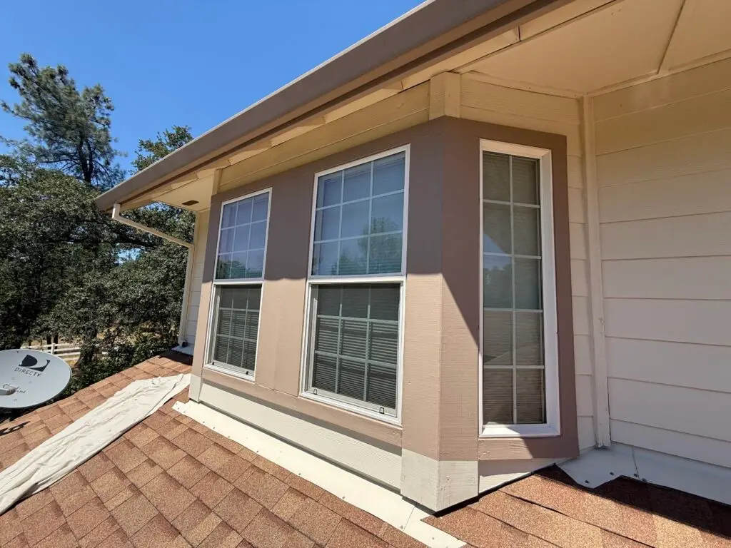 Second Story Bay Window Caulking and Painting in Palo Cedro — palo cedro ca