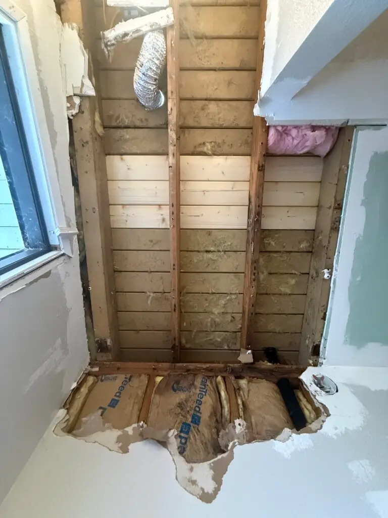 Drywall Ceiling Repair in Redding — bathroom drywall installation