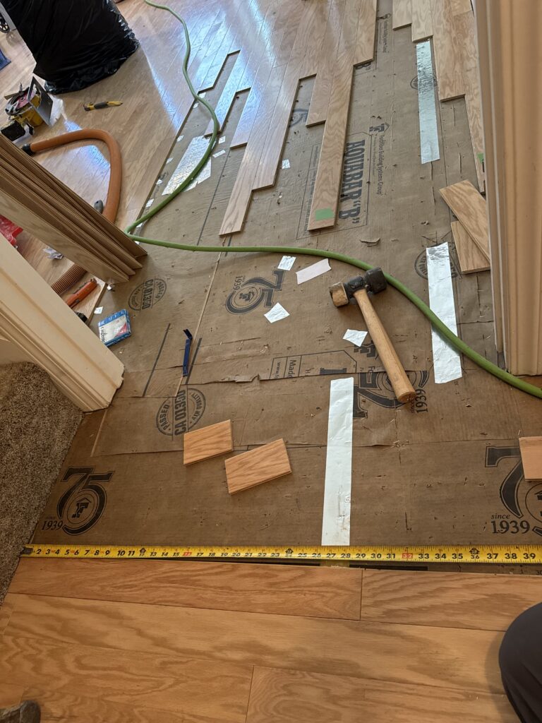 Flooring Transition Repair in Palo Cedro — flooring